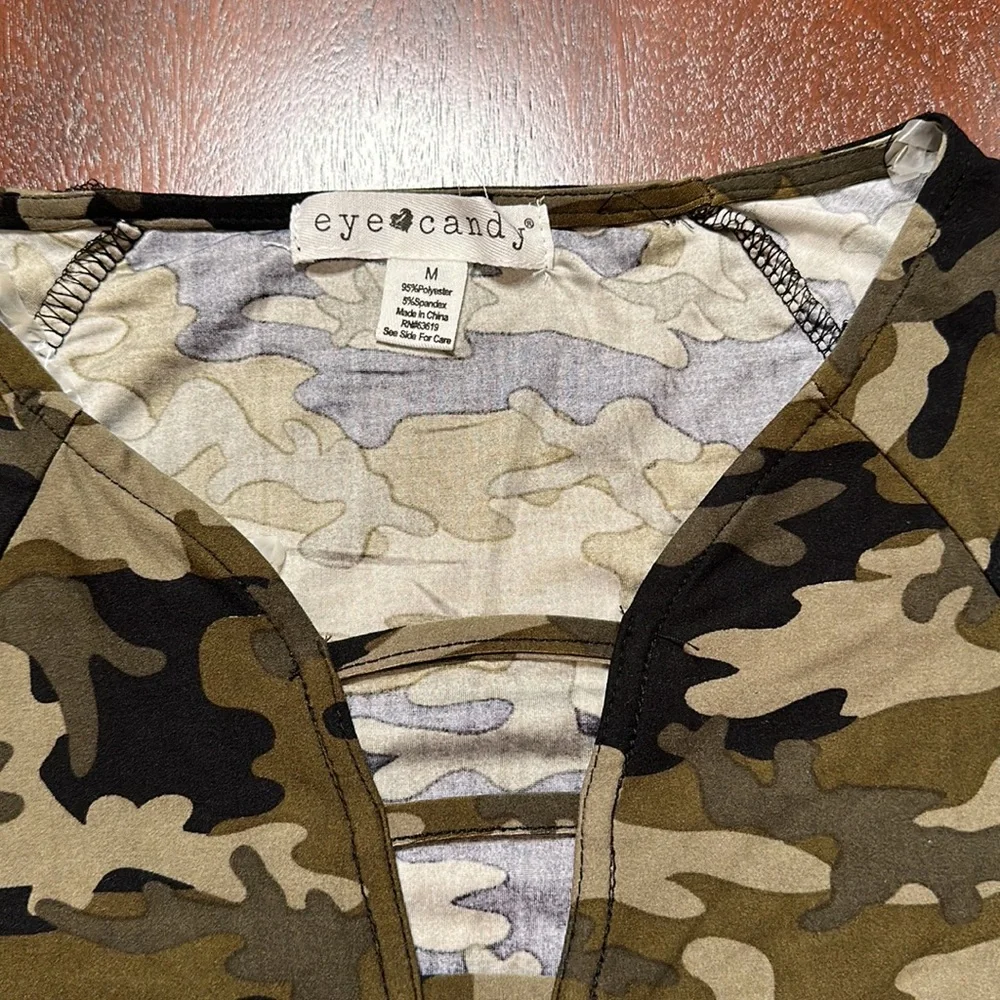 Eye Candy M Camouflage Top - Picture 2 of 4